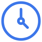 blue clock icon