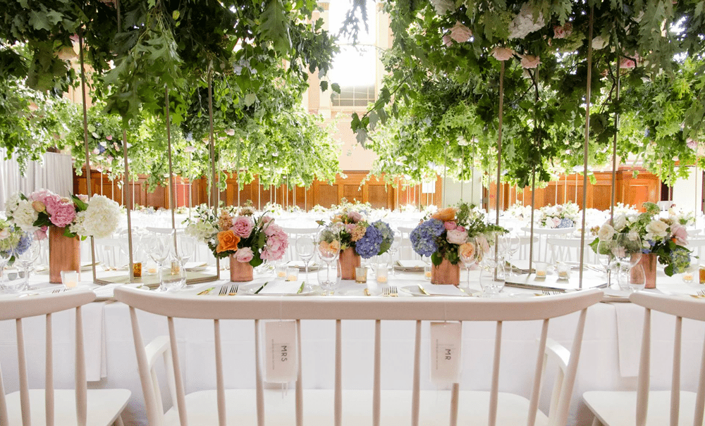Summer styled table for wedding event